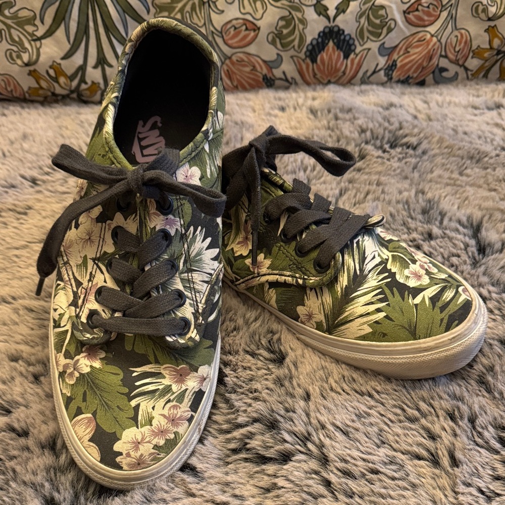 Floral Canvas Sneakers